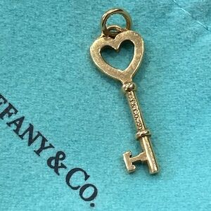 18k Gold Tiffany & Co. Gold Heart Key Pendant